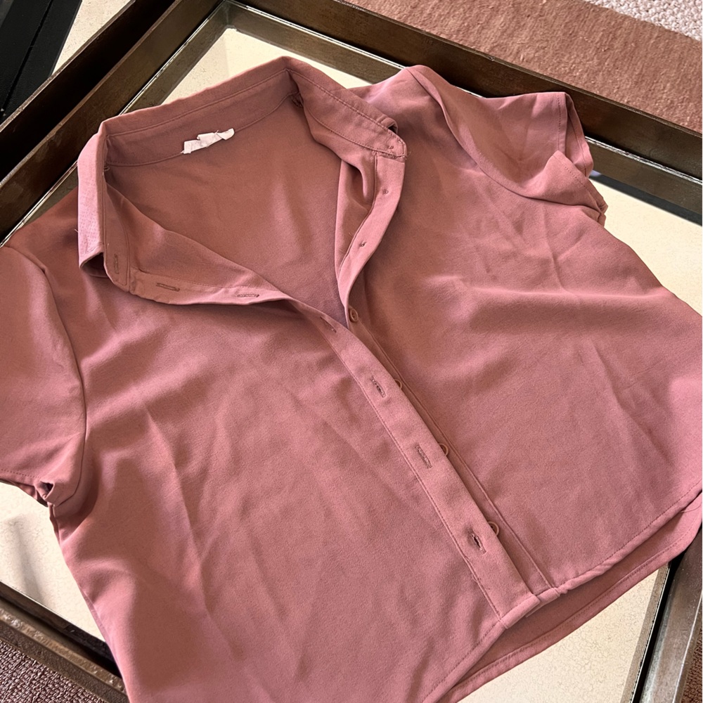 Button down crop